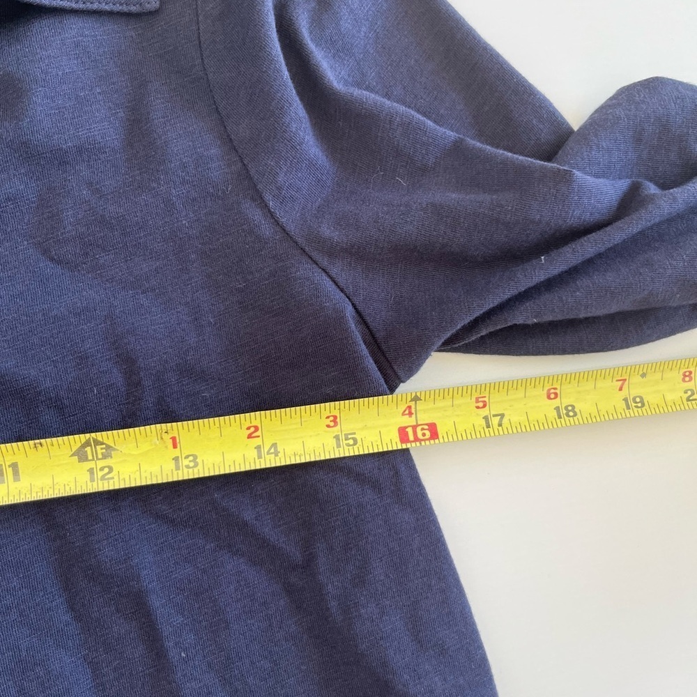 Boden Navy Long Sleeve button down Dress - Picture 4 of 8